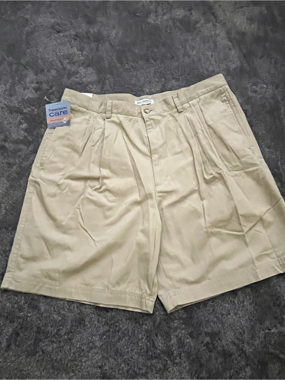 NWT John Ashford Men's Flat Front Shorts - Light Khaki